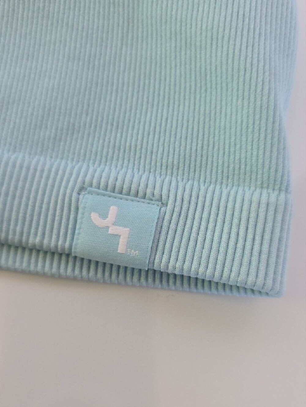 JoyLab Cool Blue Ribbed Crop Tank - Picture 10 of 10